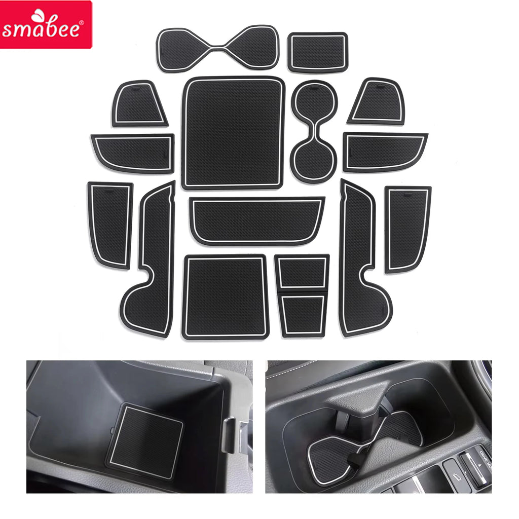 Smabee for Honda Vezel HR-V 2021-2024 HRV (not fit 2025) Anti-Slip Gate Slot Cup Mat Non-Slip Door Pad Coaster Car Accessories Vue