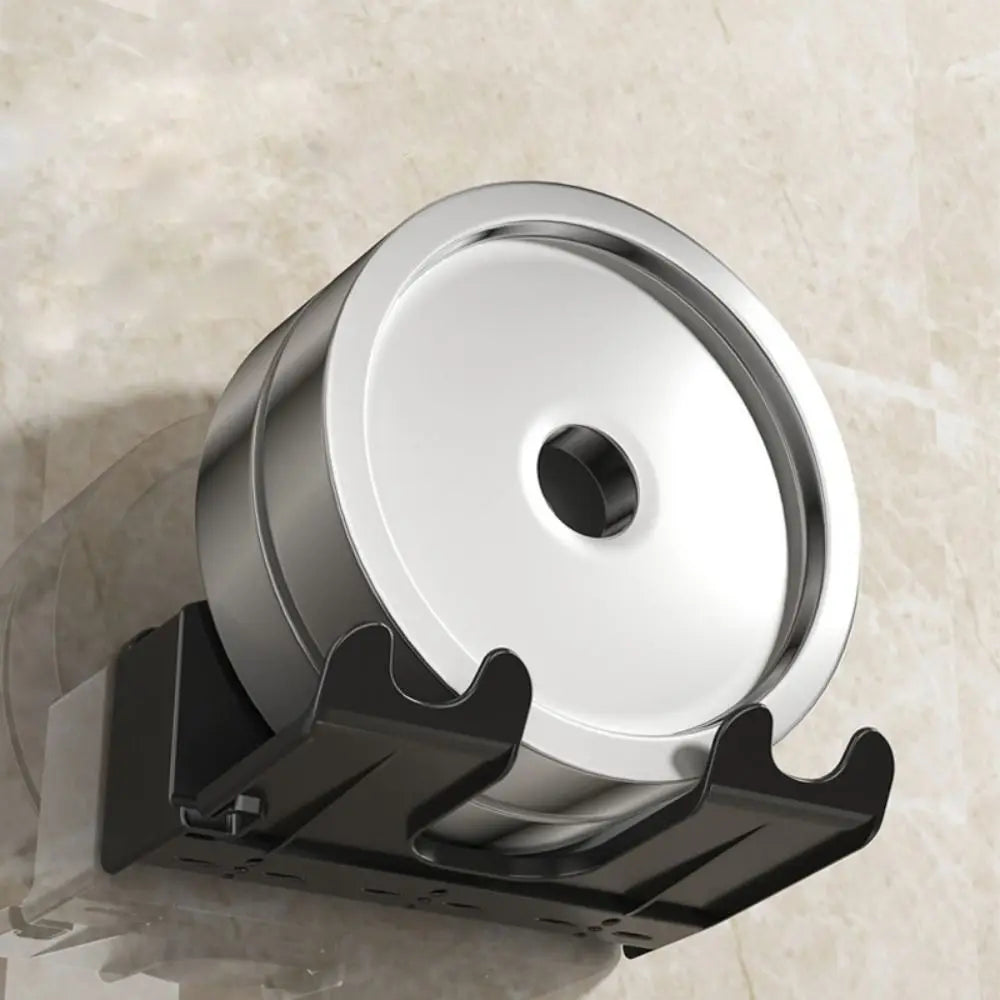 Plastic Hair Dryer Holder Wall-Mounted With Free Punching Blower Holder Stylish Hair Dryer Rack Storage And Sorting Bracket Vue