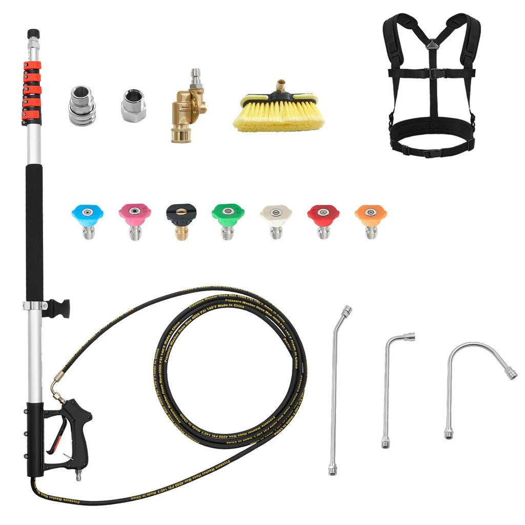 SucceBuy 25FT Telescoping Pressure Washer Wand 4000 PSI Pressure Washer Wand Vue