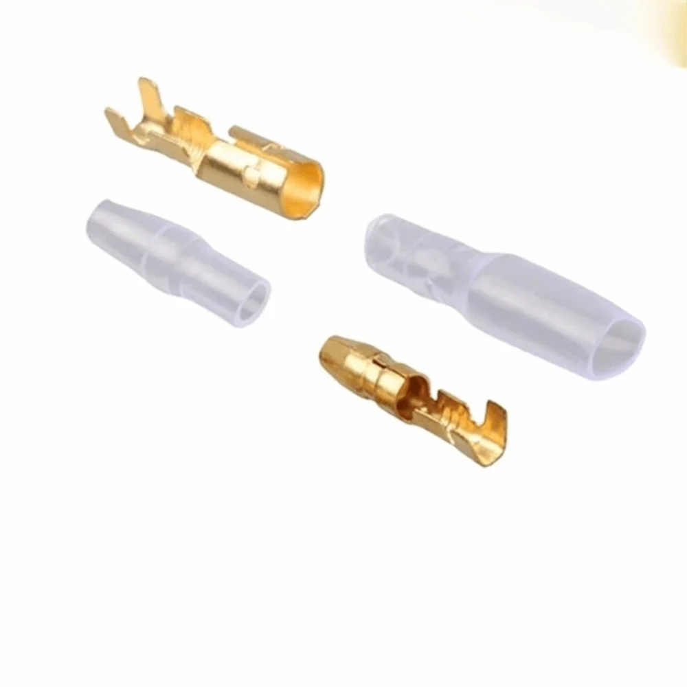 Tinplate Wire Terminal Copper Round Lug Cold Pressure Terminal Set Terminal Connector Bare Nose Lugs Circular Crimping Terminal Vue