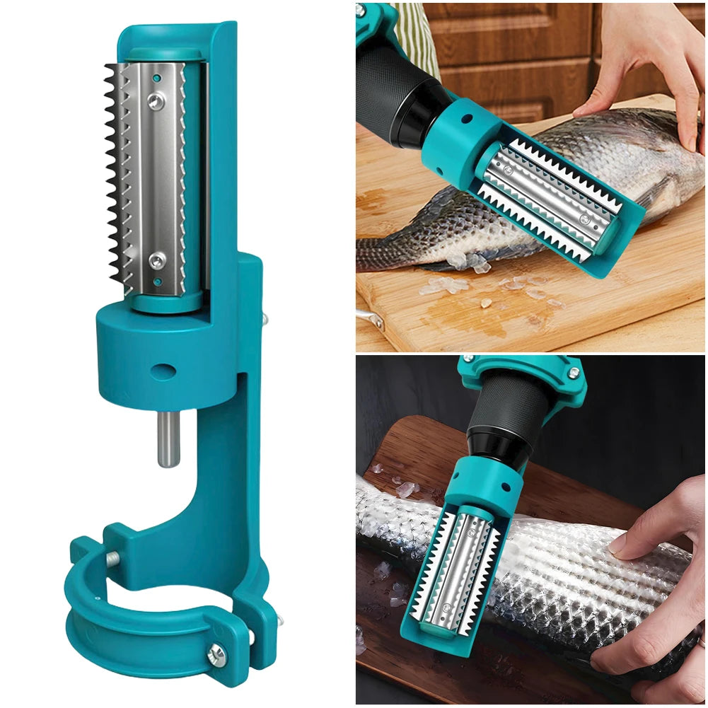 Electric Fish Scaler Remover – Drill-Powered Descaler Tool Fish Descaler Tool Vue