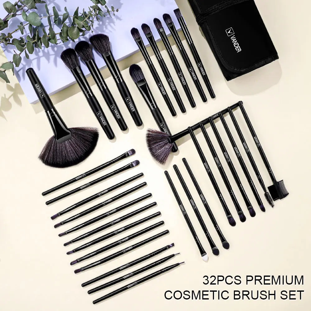 New Makeup Brushes Set Foundation Powder Contour Blush Concealer Eyeshadow Blending Highlight Eyeliner Brushes Fast Shipping Vue
