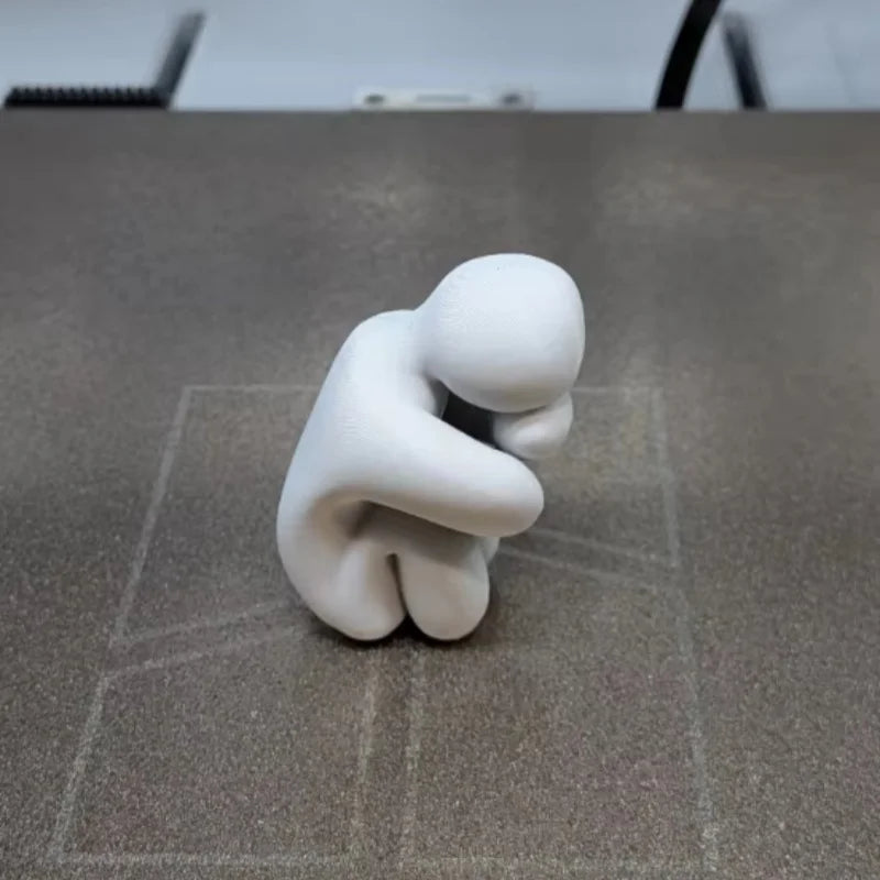 3D Printed Abstract Figurines Set of 8 | Desktop Décor Statues Decorative Figurine Set Vue