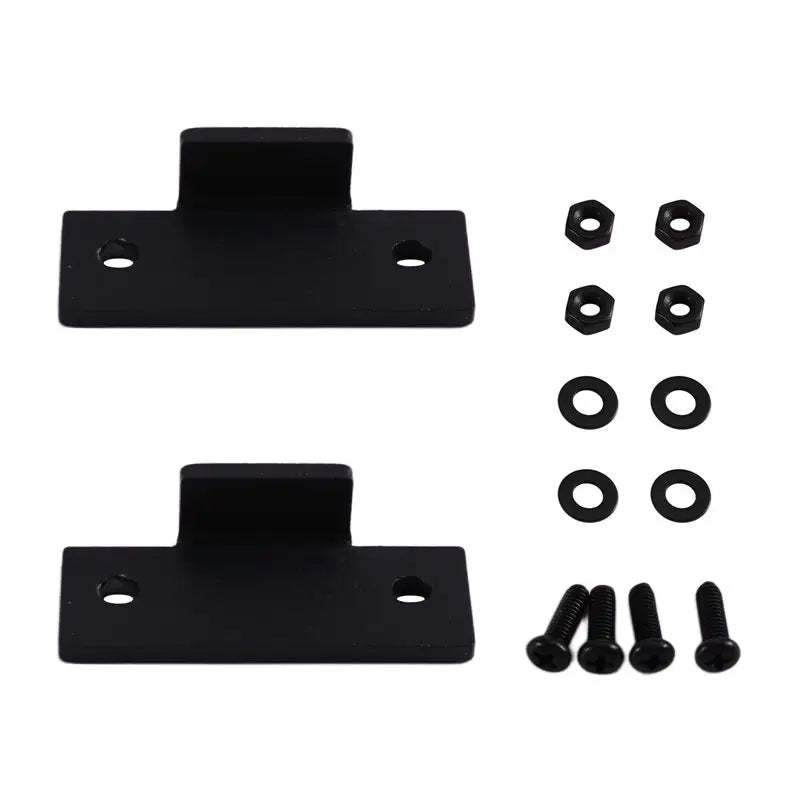 Hot-1 Pair Black Turntable Dust Cover Repair Tabs Hinge Kit For Technics Vue