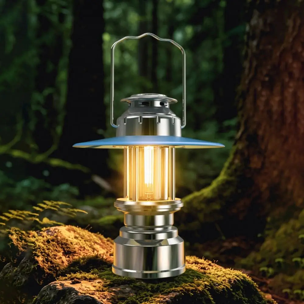 Emergency Lighting Retro Style Horse Lantern Portable LED Emergency Lamp Long Lasting Rechargeable Atmosphere Lighting Hiking Vue