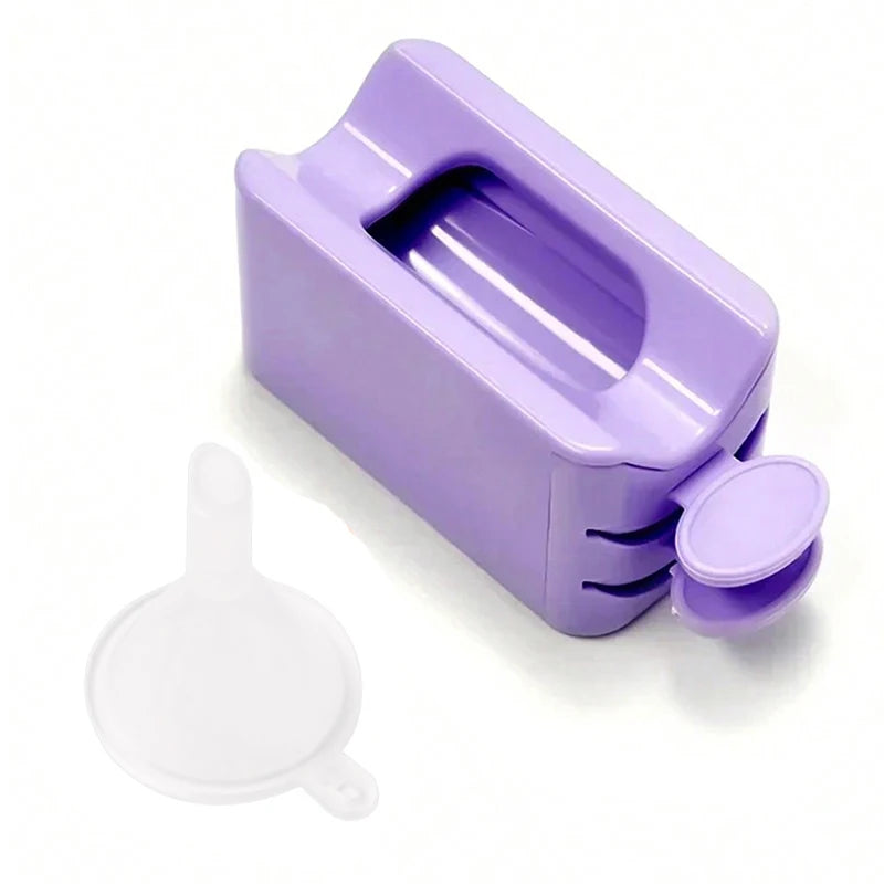 Double-layer Nails Art organizer box storage Tool Rectangle Storage Box Pen brush Polishing Nail Buffer Files Plastic Container Vue 16