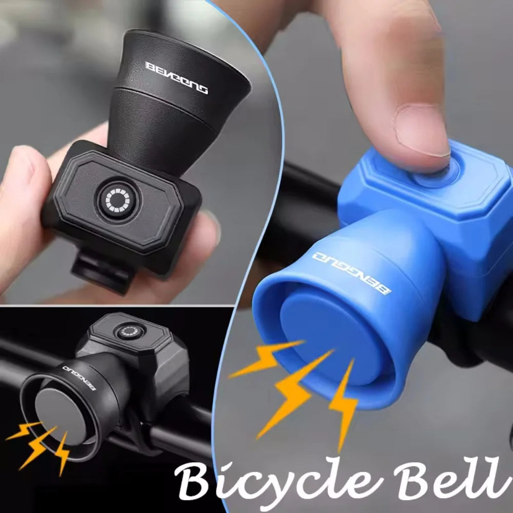 5 Mode Bike Electric Bell Horn Cycling USB Charging Motorcycle Ring Antitheft Waterproof Alarm Mountain Road Bicycle Accessories Vue