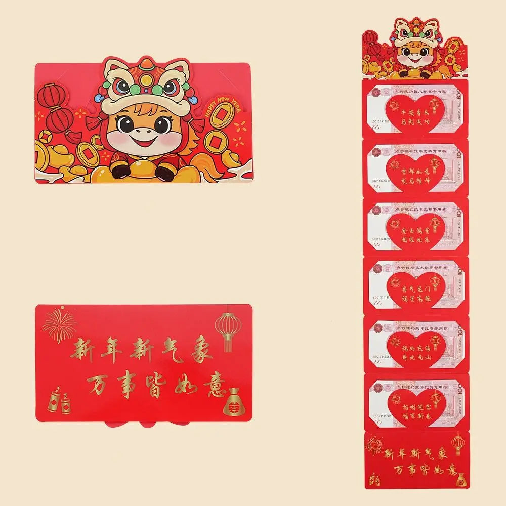 Money Bag Folding Lucky Red Envelopes Paper Chinese Style Money Envelopes Traditional Cash Envelopes Spring Festival Vue