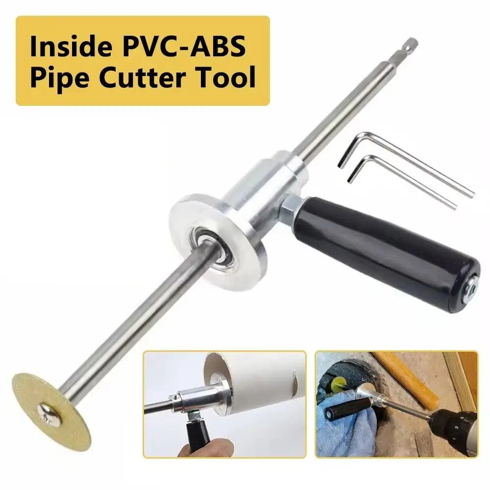 Diamond Grit Cutting Wheel PVC Pipe Cutter Adjustable Cutting Depth Stainless Steel Internal Plastic Pipe Cutter Five Blades Vue