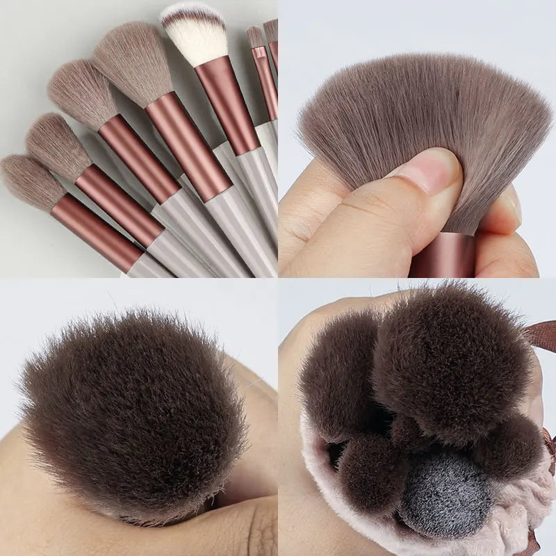 Makeup Brushes Set 13Pcs Professional Soft Foundation Powder Concealer Face Eyeshadow Eyeliner Blush Cosmetic Makeup Beauty Tool Vue