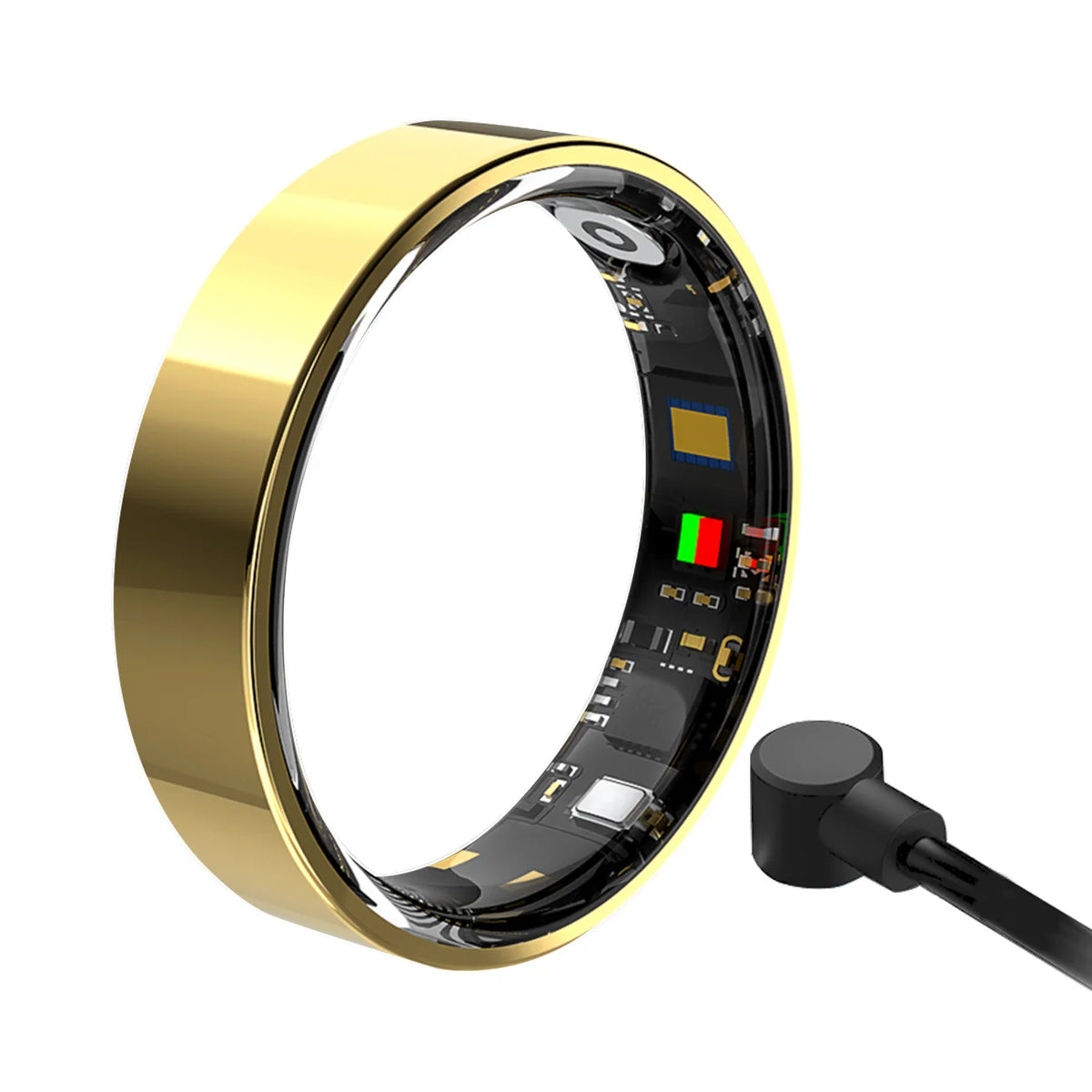 2026 Hot Sale Smart Ring Gesture Brush Video Wireless Bluetooth Call Music Control 5ATM Waterproof Heart Rate Monitor For Men Vue Gold 11