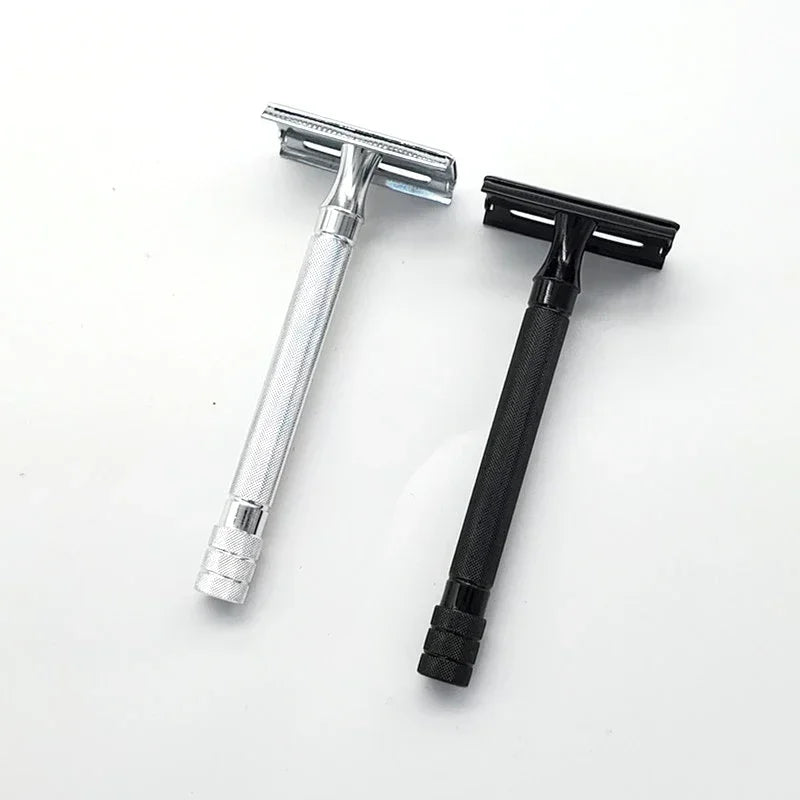 Double Edge Classic Mens Shaving Mild Hair Removal Shaver It With Small Brush Adjustable Safety Razor Face Razor Vue