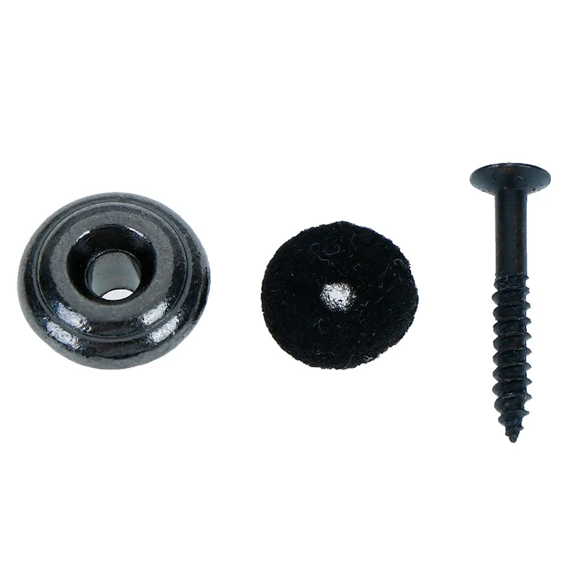 1 Pair Mushroom head guitar strap buttons locks with mounting screws Vue