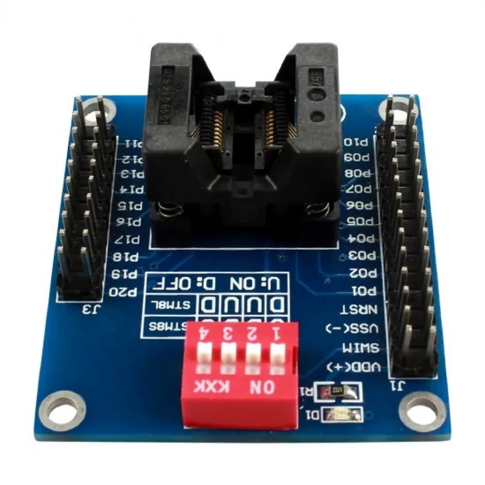 STM8S/STM8L TSSOP20 Burn Socket Test Socket Downloader Offline Programmer Programming Socket with Power Indicator Light Vue Default Title