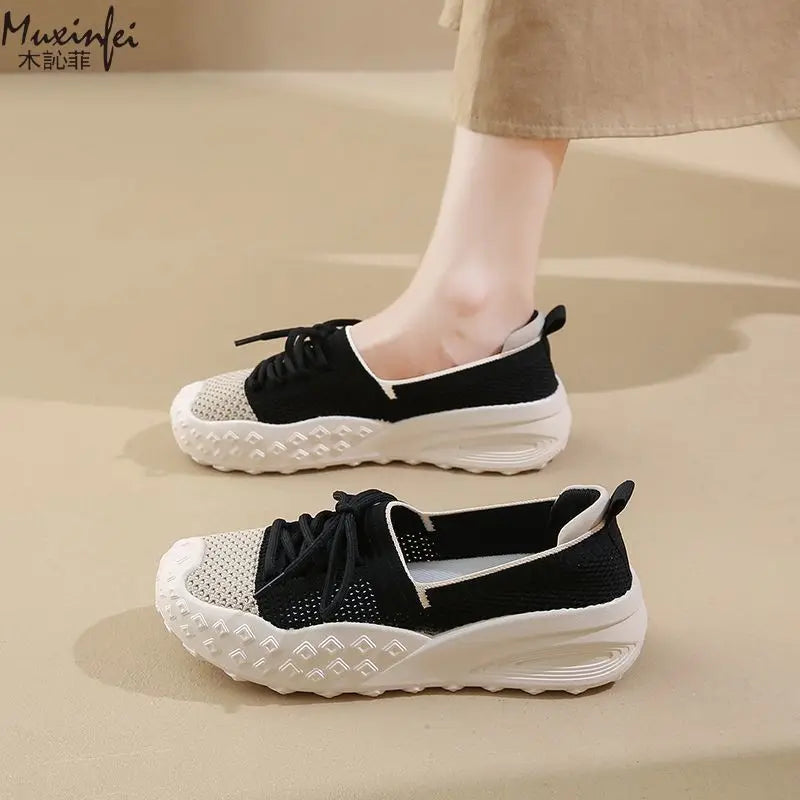 Women's Breathable Mesh Slip-On Sneakers | Soft Sole Casual Shoes Slip-On Mesh Sneakers Vue