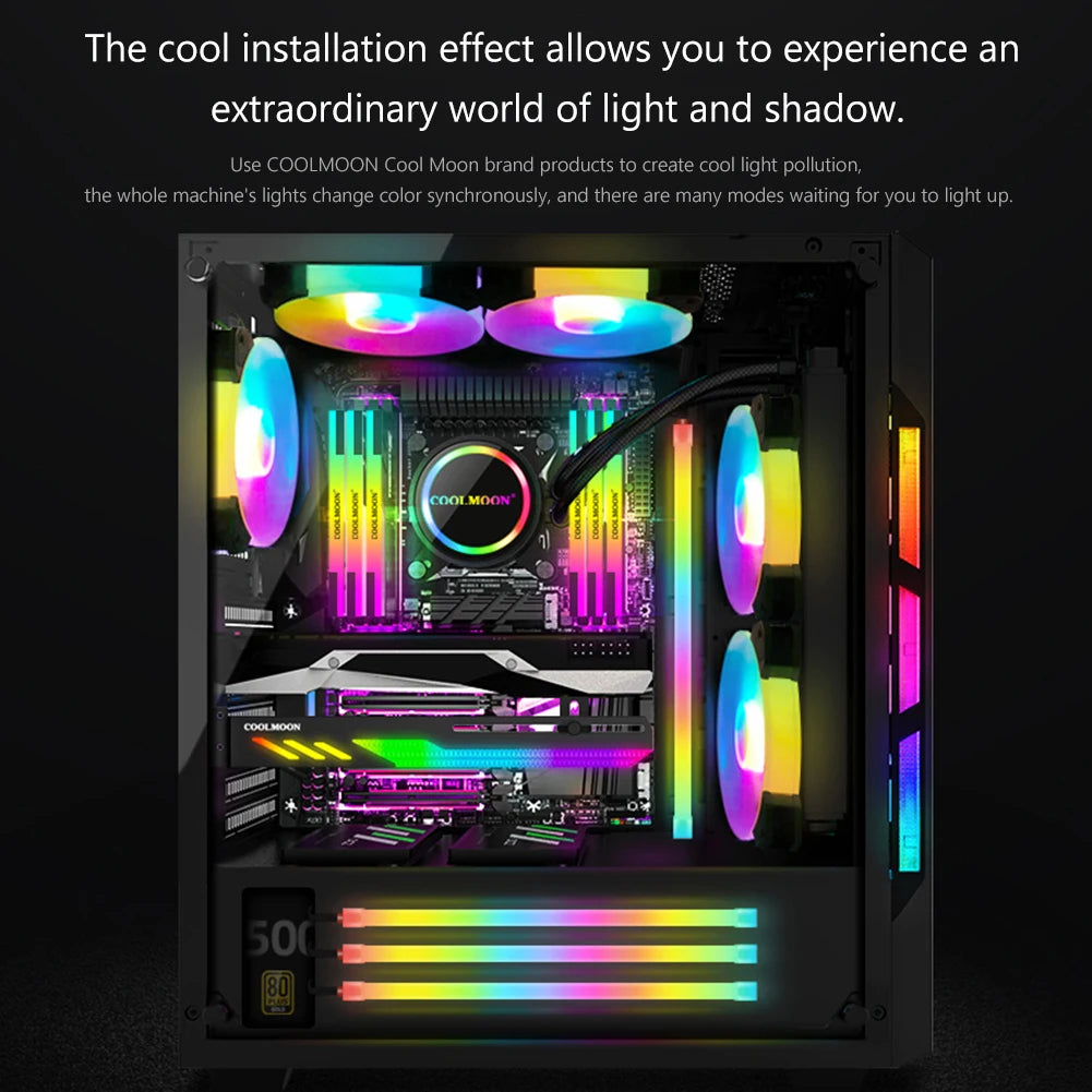 ARGB 5V 3-Pin Silicone LED Strip 26 LEDs | AURA SYNC PC Case PC RGB Light Strip Vue