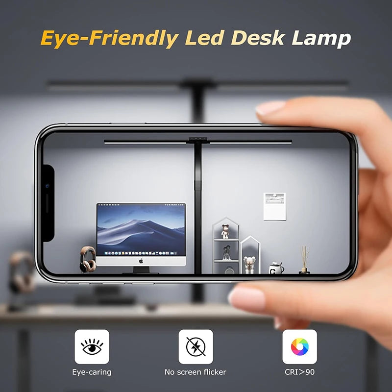 Modern Double Head LED Clip Desk Lamp Stepless Dimmable Architect Task Light Home Reading Office Eye-Caring Computer Desk Lamp Vue