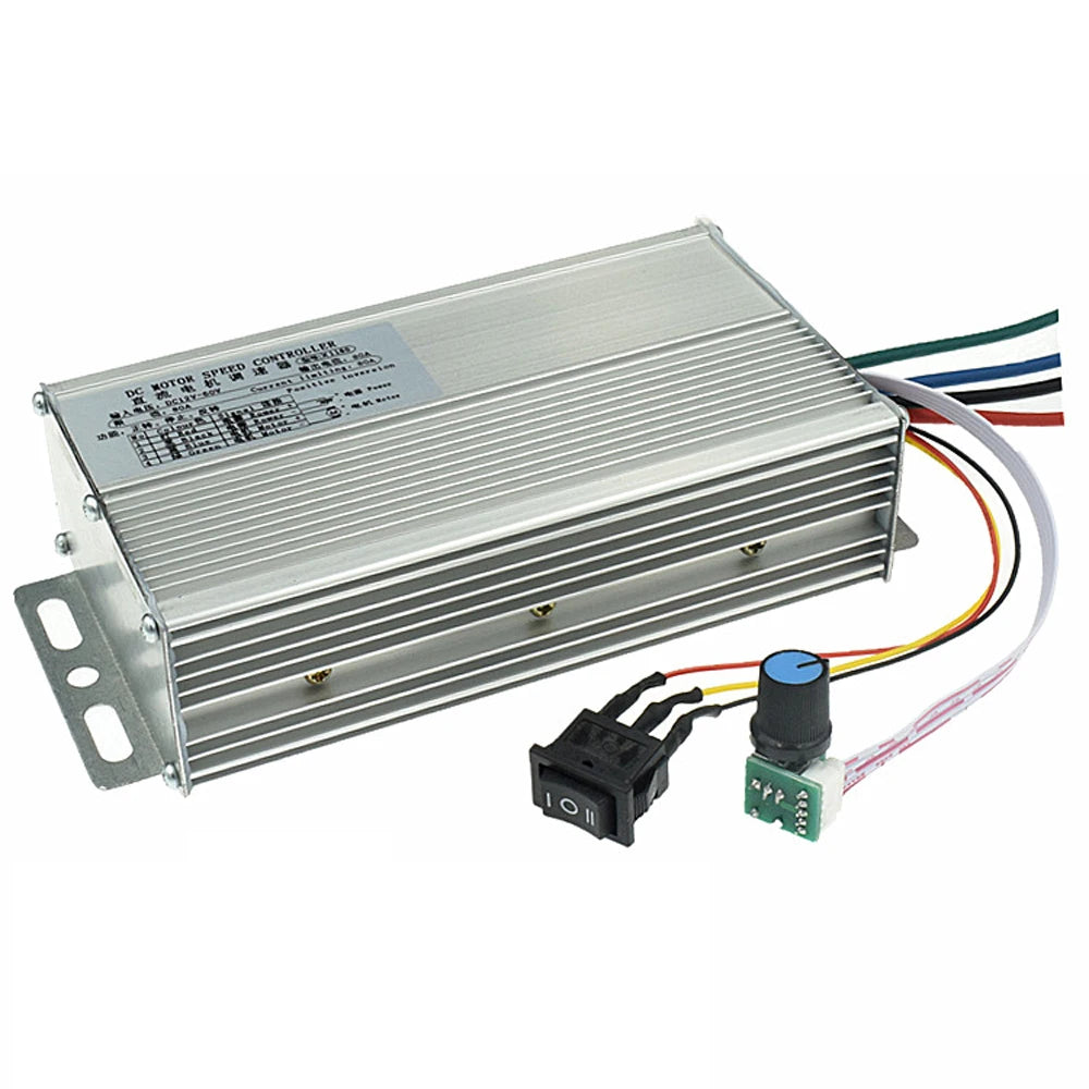DC10-36V Motor Speed Controller Forward and Reverse 0-100% Motor Speed Adjustable Regulator 80A DC Brush Motor Speed Governor Vue