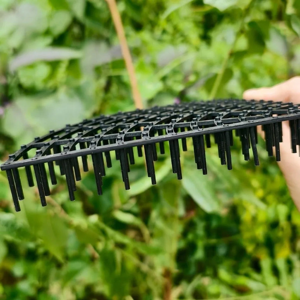 Breathable Mesh Plant Pot Soil Protector Grid Cover Barbed Cut-Outs Reversible Use Spiked Soil Protection Grid Vue