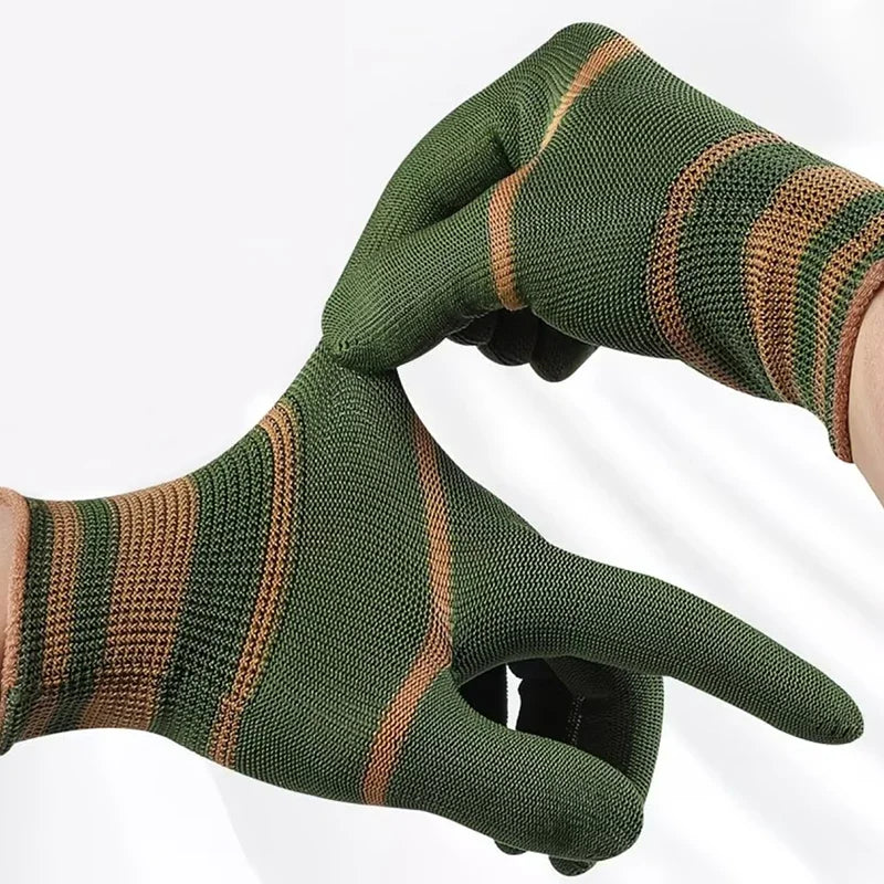 12-48Pairs Durable Gloves Breathable Lightweight Soft Abrasion Resistant for Labor Work Men Women Flexible Grip Home Vue