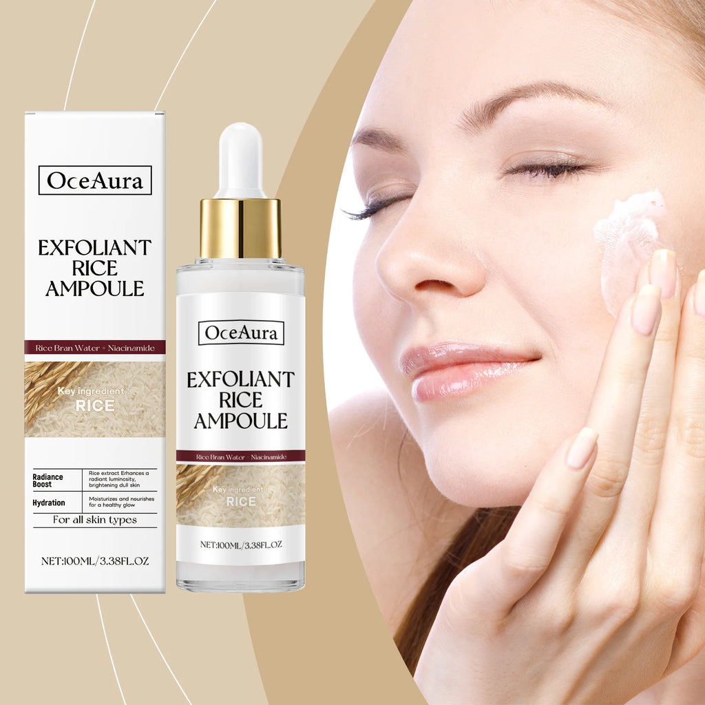 Rice Exfoliating Essence Dead Skin Removal Oil Control Brightening Moisturizing Nourishing Improve Roughness Nicotinamide Serum Vue