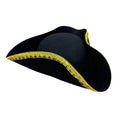 Halloween Jack Hat Cosplay Pirate Hat Dress Up Party Hat Captain Hat Funny Stage Performance Adult Tricorn Hat Men Women Vue Gold