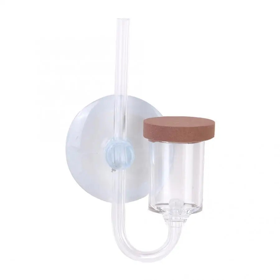 Aquarium U-tubes CO2 Diffuser Fish Tank Transparent Acrylic CO2 Refiner Regulator with Suction Cup Aquarium Accessories аквариум Vue