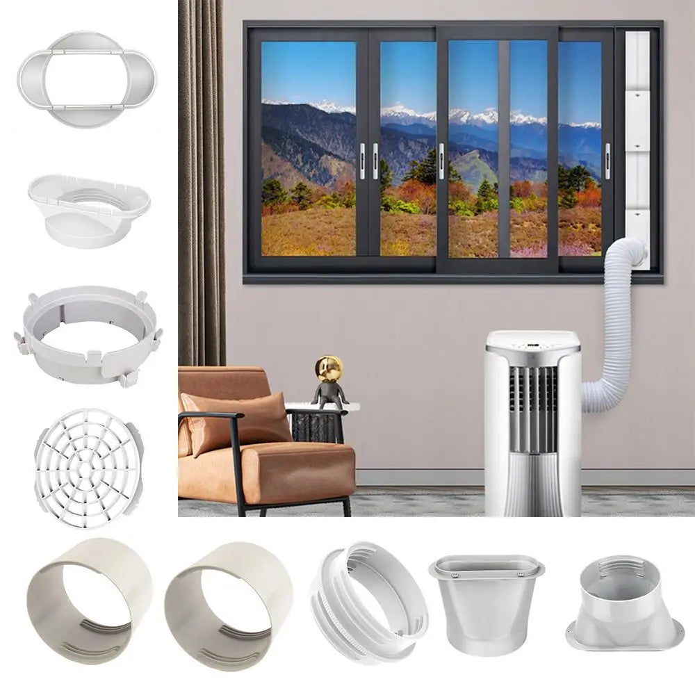 ABS Air Conditioner Exhaust Hose Connector Replacement Round Square Vue
