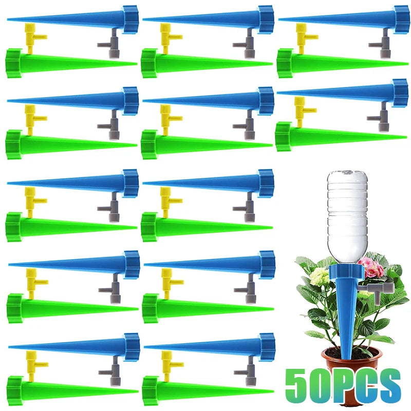 10/30/50PCS Automatic Watering Device Business Trip Timing Adjustable Watering Artifact Household Water Dispenser Water Dispe Vue