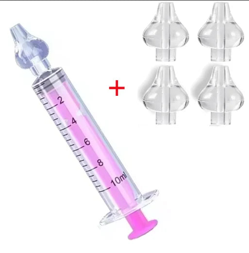 for Child SyringeTube Baby Nose Needle Nasal Washer Reusable Nasal Irrigator Washing Baby Nasal Aspirator Cleaner Kids Rhinitis Vue B251 Pink 5pcs