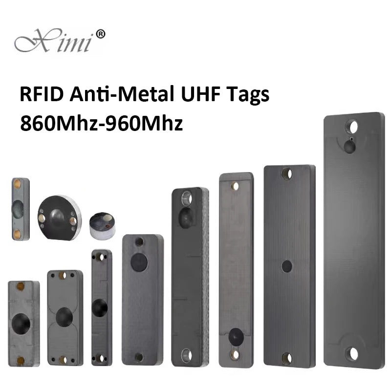 5PCS IP68 Waterproof Long Range RFID UHF Anti-Metal Tags 860-960mhz High-Temperature Resistant And ISO18000-6C PCB Tags Sticker Vue