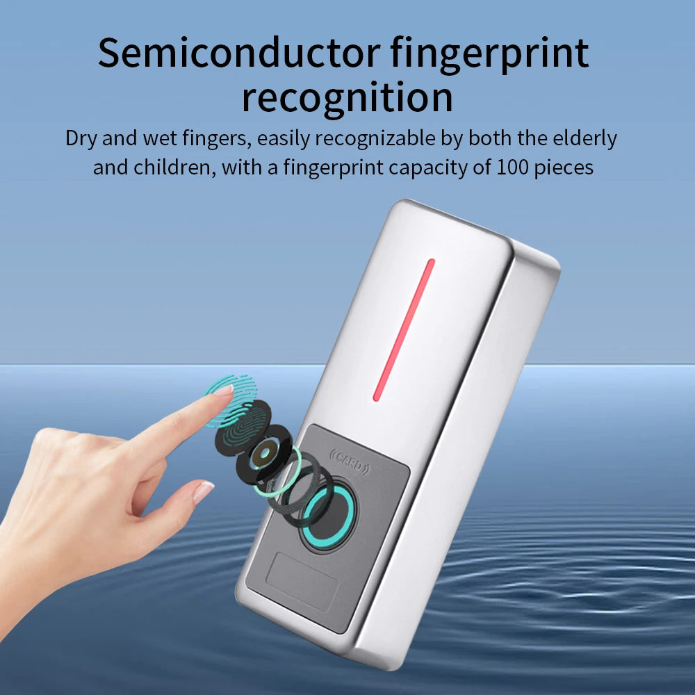 Support Tuya APP Smart IP67 Waterproof Access Control All-in-one Machine RFID Card Reader 125KHz/13.56MHz WiFi Remote Door Open Vue