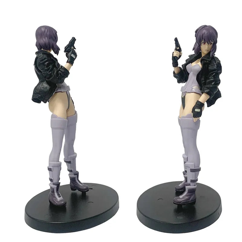 In stock 18cm Anime S.A.C Action Figure Motoko Kusanagi Figure Model Ornament Room PVC Collectible Model Doll Toys Boys Gifts Vue