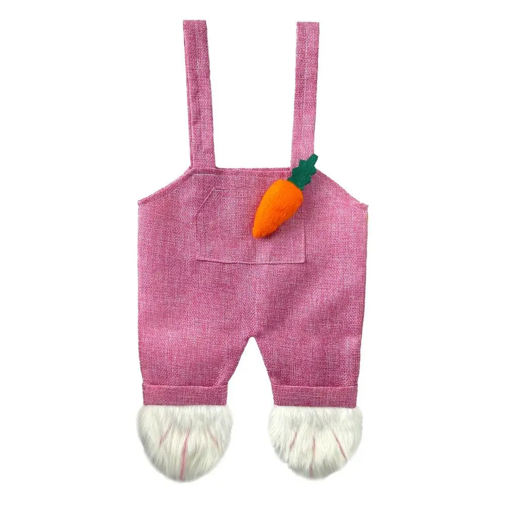 Cute Design Rabbit Storage Bag Shaped Storage Bunny Design Bunny Candy Present Bag Overalls Shape Party Favor Easter Candy Bag Vue