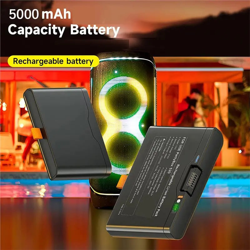 Hot-5000Mah Replacement Battery For Partybox 520 Bluetooth Speaker Vue