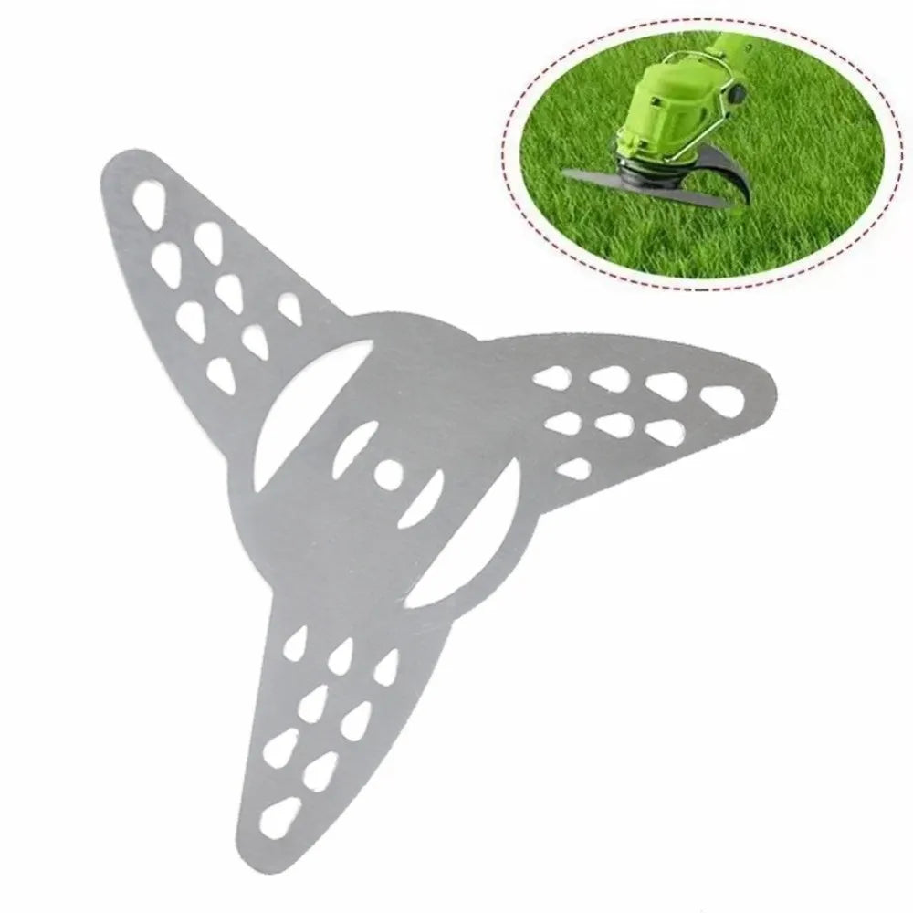 3 Teeth Metal Grass String Trimmer Brushcutter Head Blades Electric