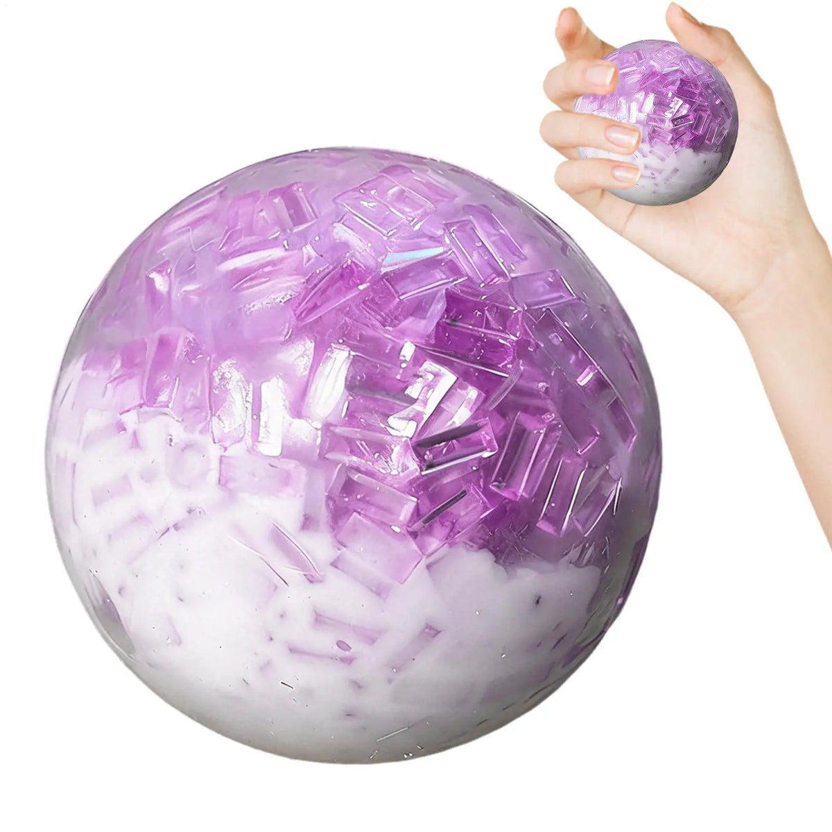 Crunchy Stress Ball Fidget Toy Noisy Squeeze Ball with ASMR Crackling Sound, Sensory Relief for Kids Adults Students Travel Home Vue