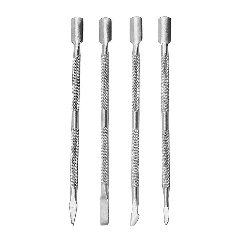 Remover Stainless Steel Double Art Cleaner Care Tool For Pedicure Dead Skin -ended Cuticle Pusher Push Manicure Nail Vue