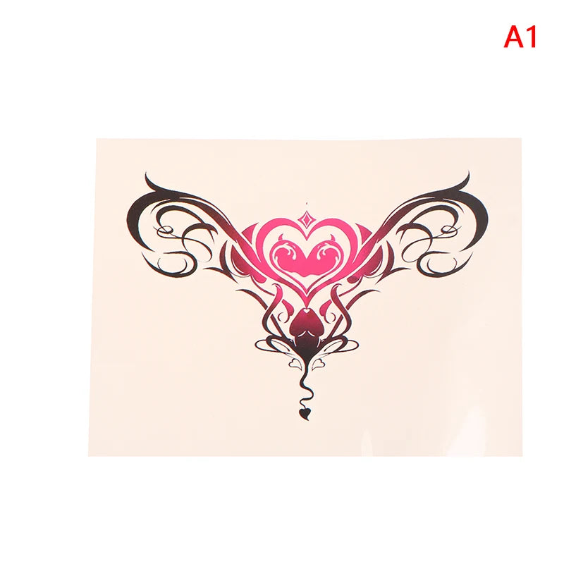 Waterproof Temporary Tattoo Stick Wing Design Flash Tattoo for Arm Leg Back Body Art for Men Women Vue A1
