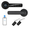 Digital Door Lock Biometric Fingerprint Lock Smart Home Anti Peeping TTLOCK APP Control Type-C Charging Intelligent Door Lock Vue Black