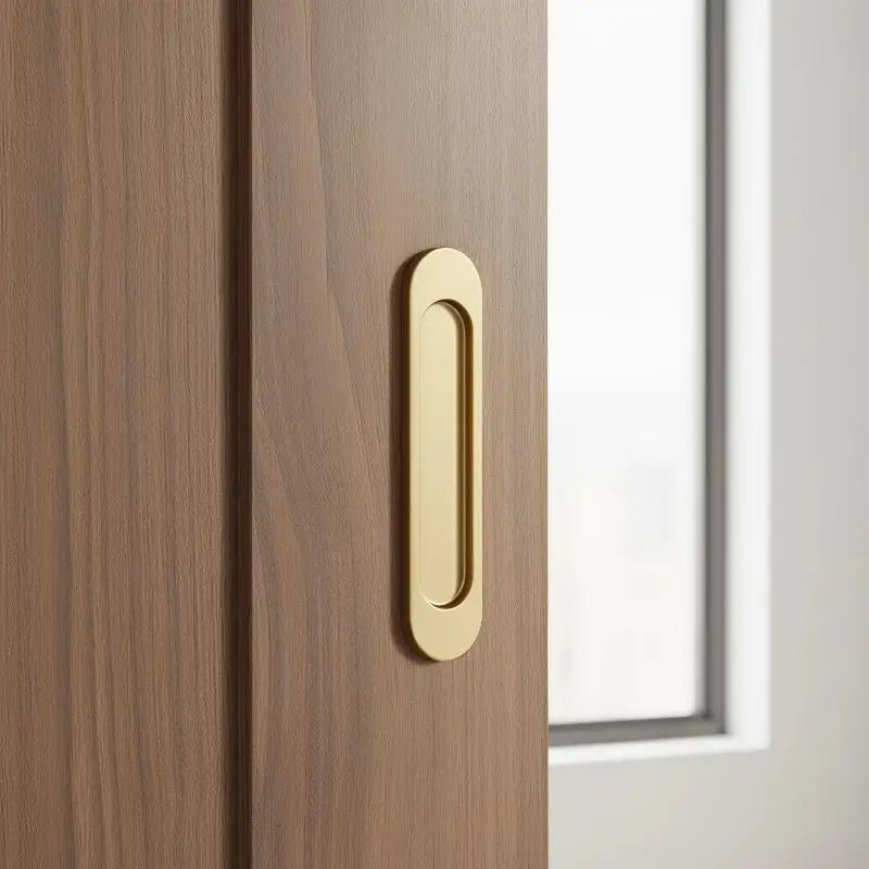 Aluminum Alloy Self Adhesive Sliding Door Handle Punch Free No Drill Needed for Kitchen Window Door Modern Look Vue