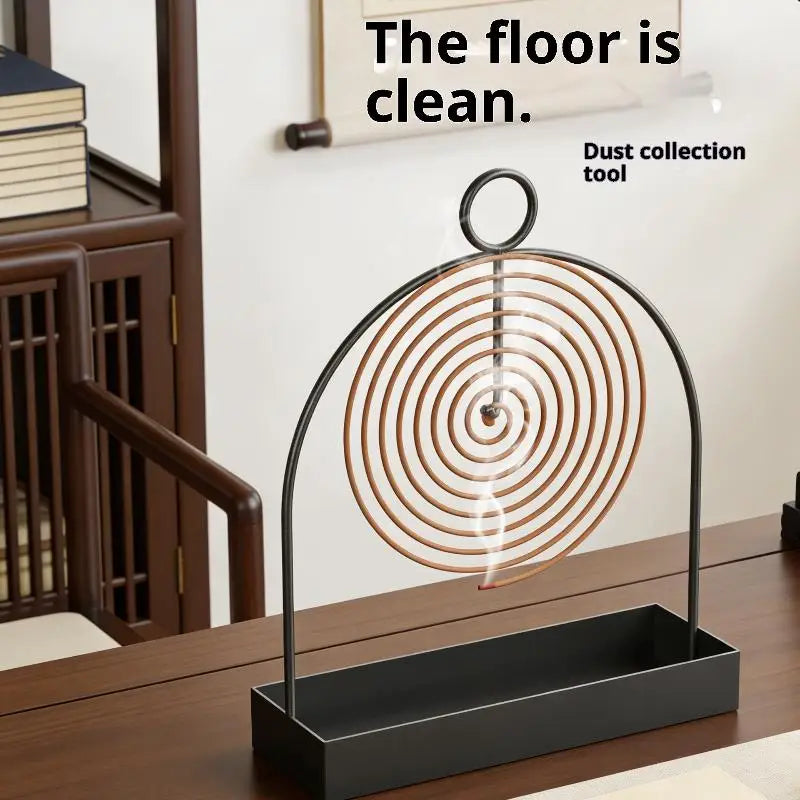 Mosquito Coil Holder Metal Sandalwood Plate with Hanging Hook for Home Bedroom Outdoor Mosquito Control Vue