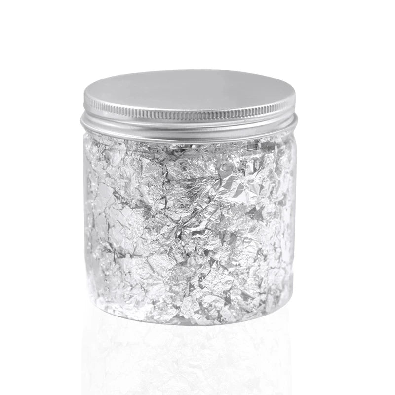 3G Nail Art Decoration Gold Silver Copper Foil Sequins Glitter Leaf Flake Sheet Bulk Foil Paper For Gilding Manicure Accessories Vue 02