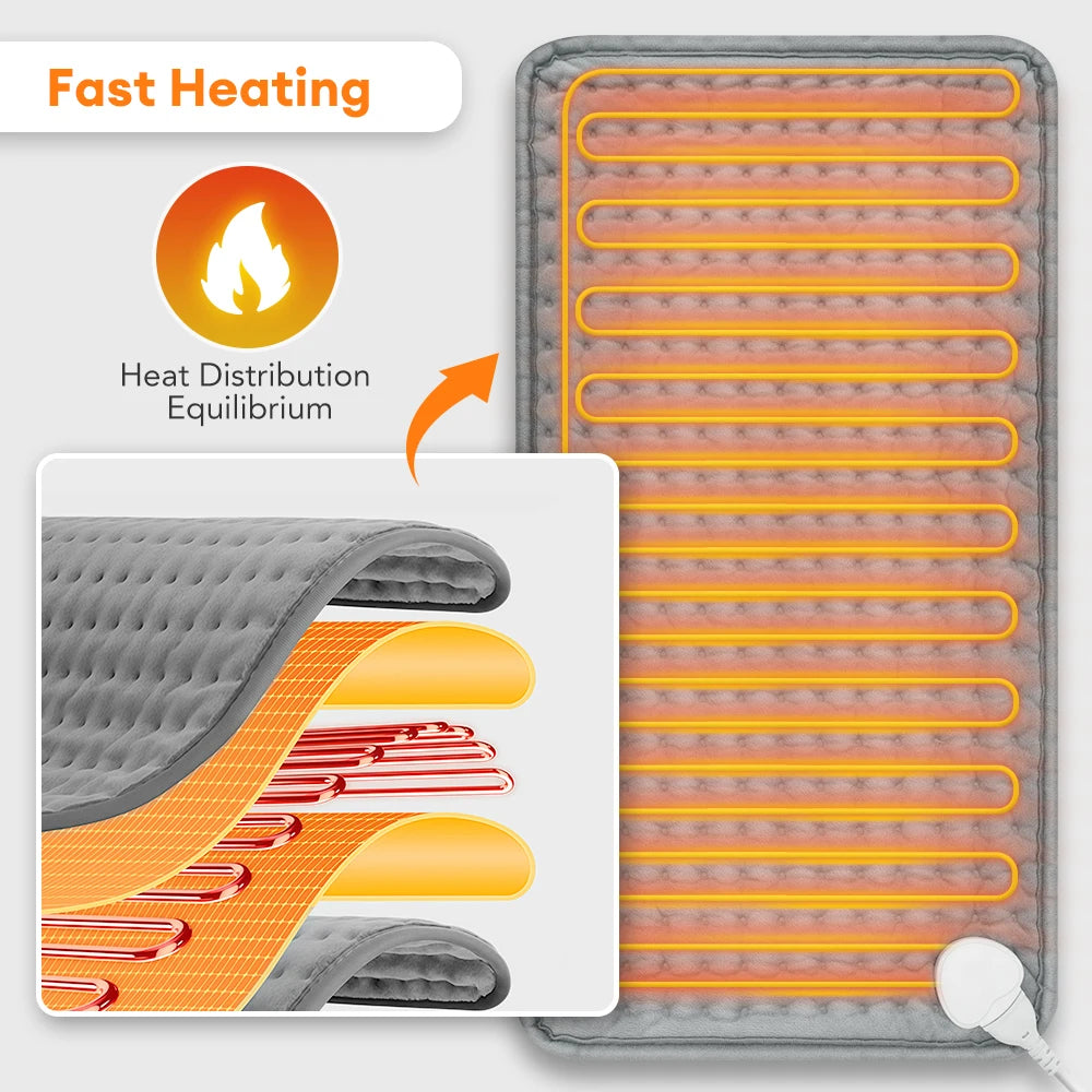 Electric Heating Pad 9 Heat Levels 4 Timer – Soft Warming Mat Electric Heating Pad Vue