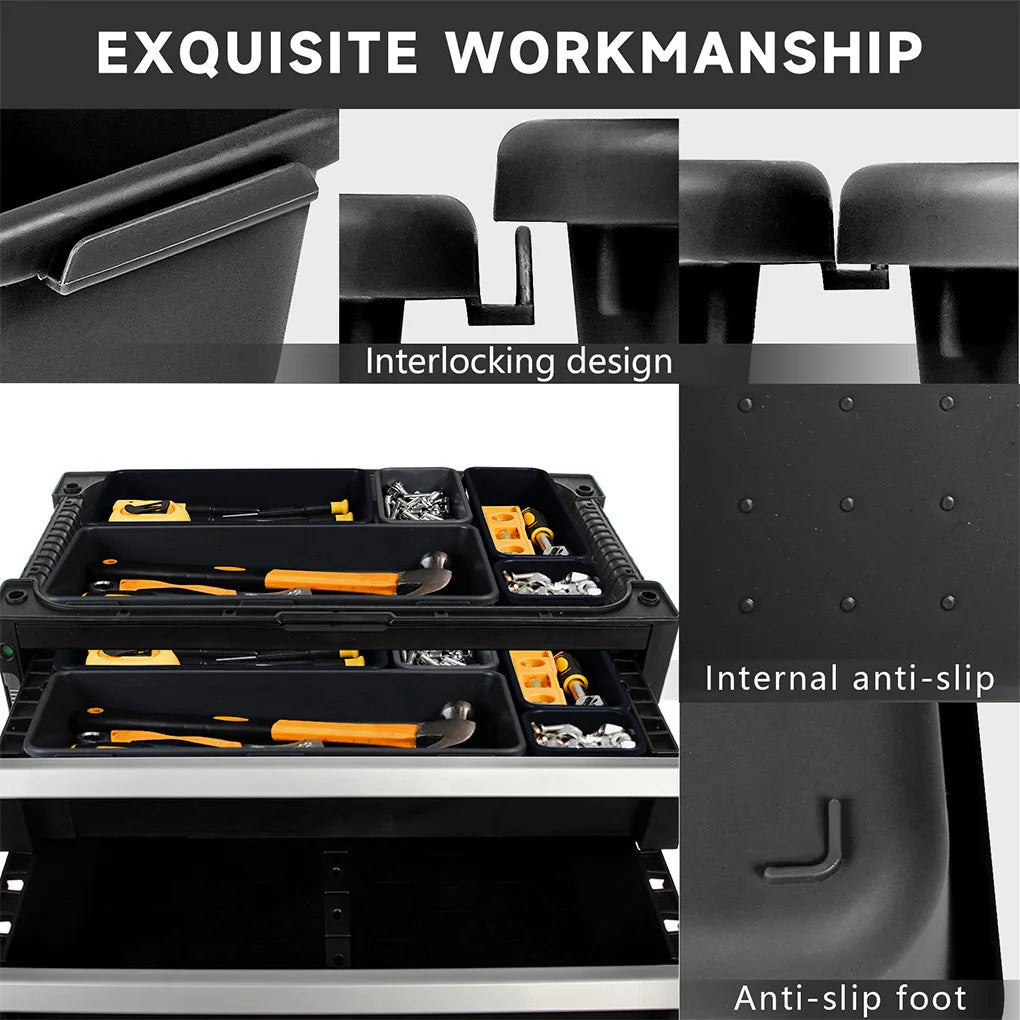 36-Pc Interlocking Drawer Organizer & Tool Tray Set Drawer Organizer Set Vue