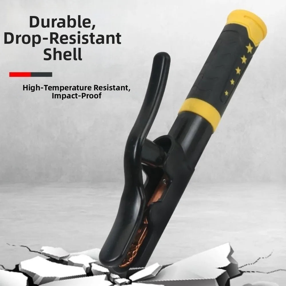 Heat Resistant Welding Tongs Insulated Handle Heavy Duty Welding Electrode Holder Labor-Saving Design 800A Vue