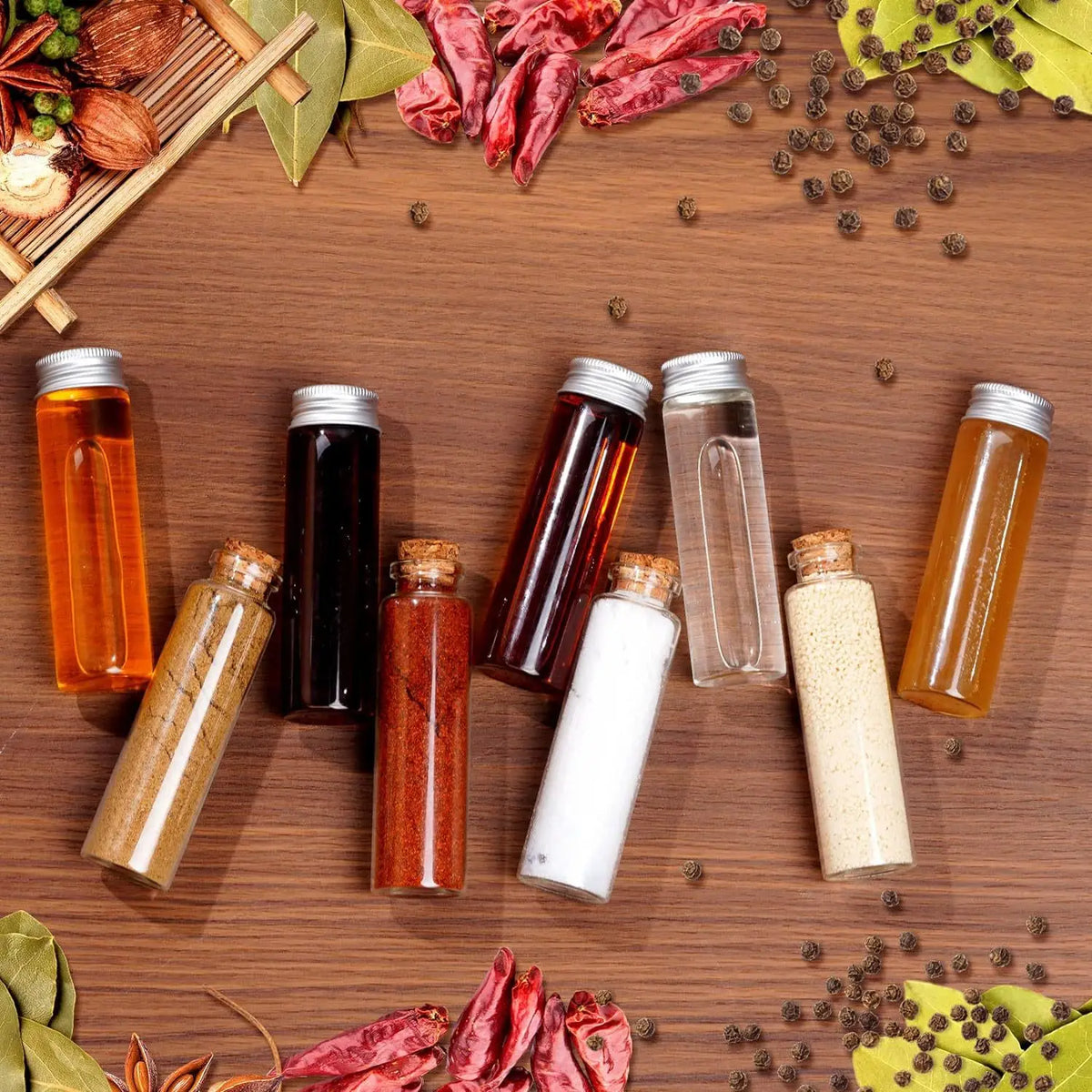 New Portable Outdoor Picnic BBQ Spice Storage Bag, Camping Barbecue Seasoning Bottle Vue
