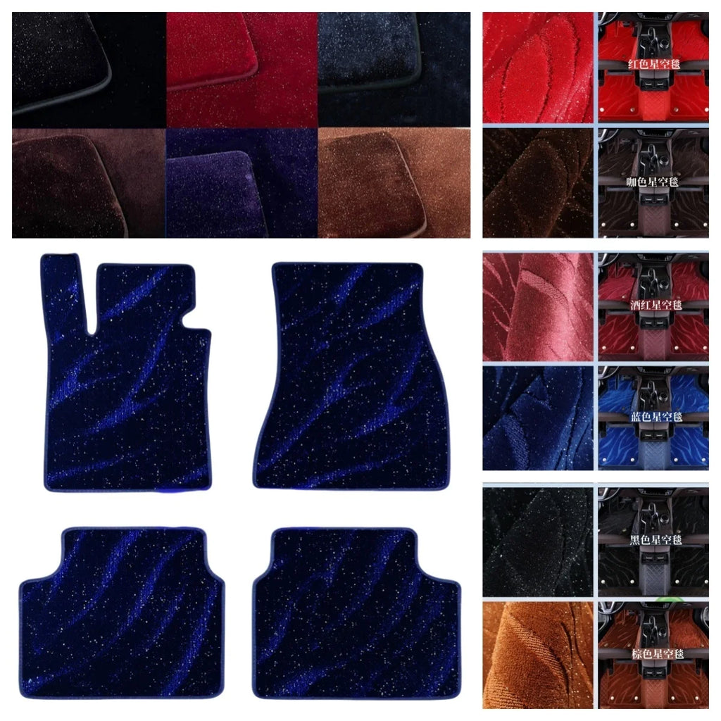 4PCS Starry Sky Blanket Custom Car Floor Mats For Lexus RX 270 300 350 350h 400h 450h 200t Auto Carpets Car Blankets Vue