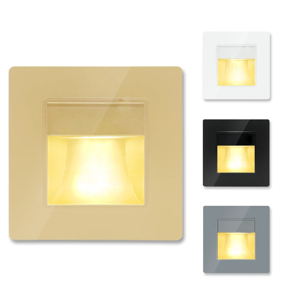 SANDIY Recessed LED Step Light 2W 3W Wall Stair Night Light Recessed Wall Step Light Vue