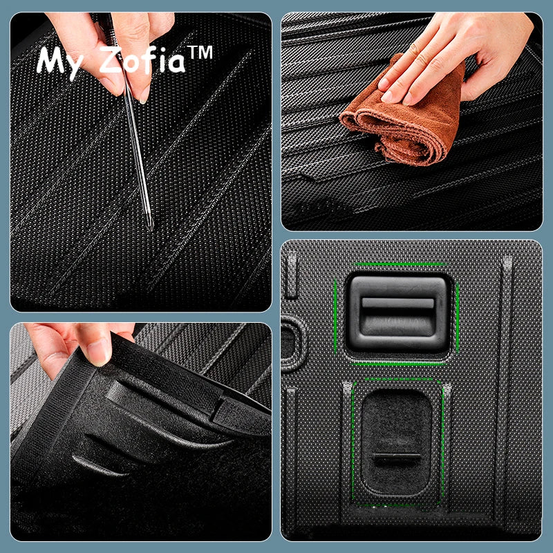 For ROX 01 Polestones 01 2023 2024 2025 Car TPE Floor Mats Cargo Liner Trunk Mat Seat Back Cover Waterproof Carpet Accessories Vue